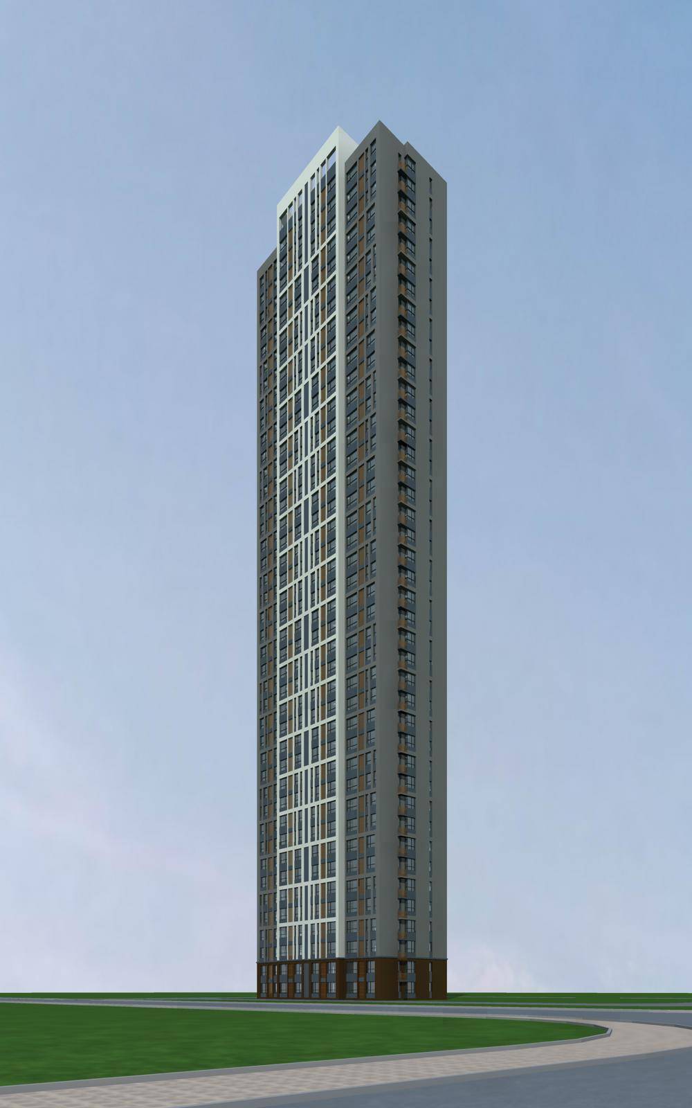 现代超高层住宅楼