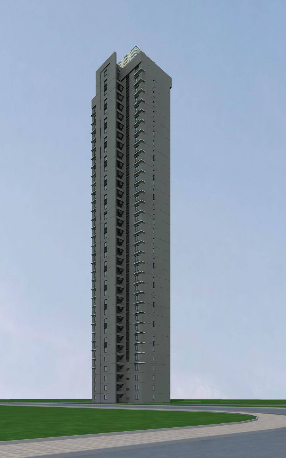 现代超高层住宅楼