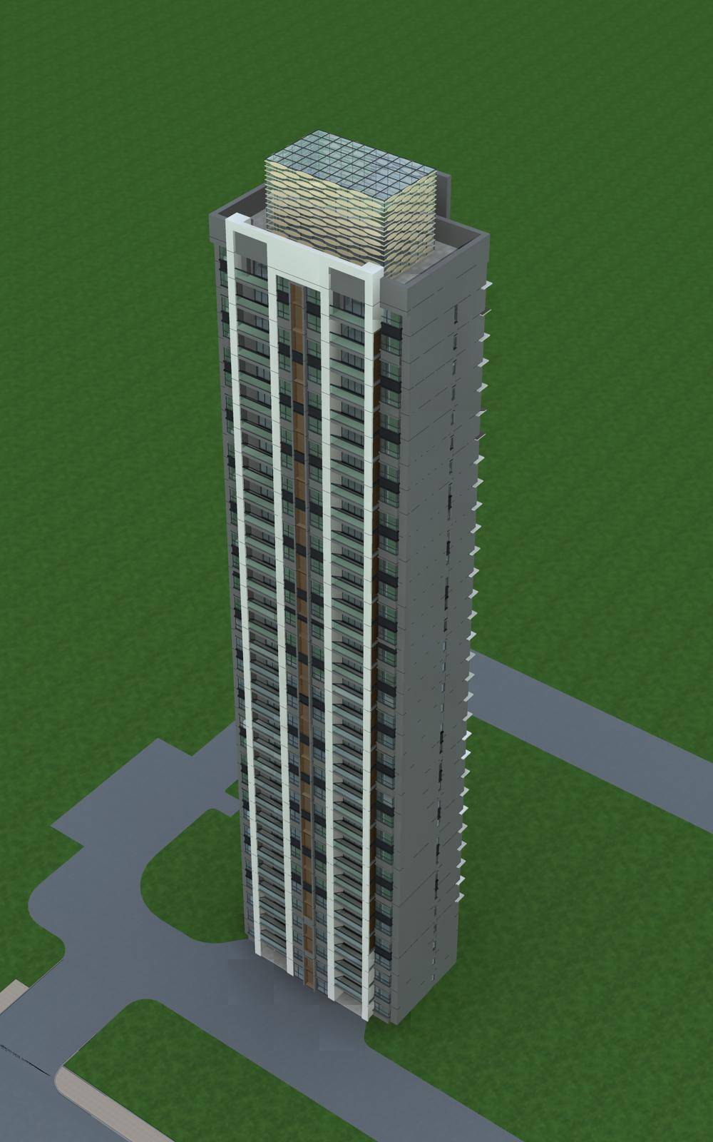 现代超高层住宅楼