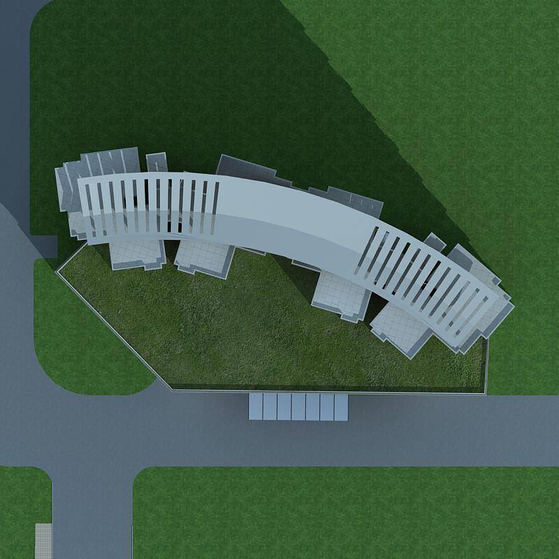 现代高层商业住宅楼