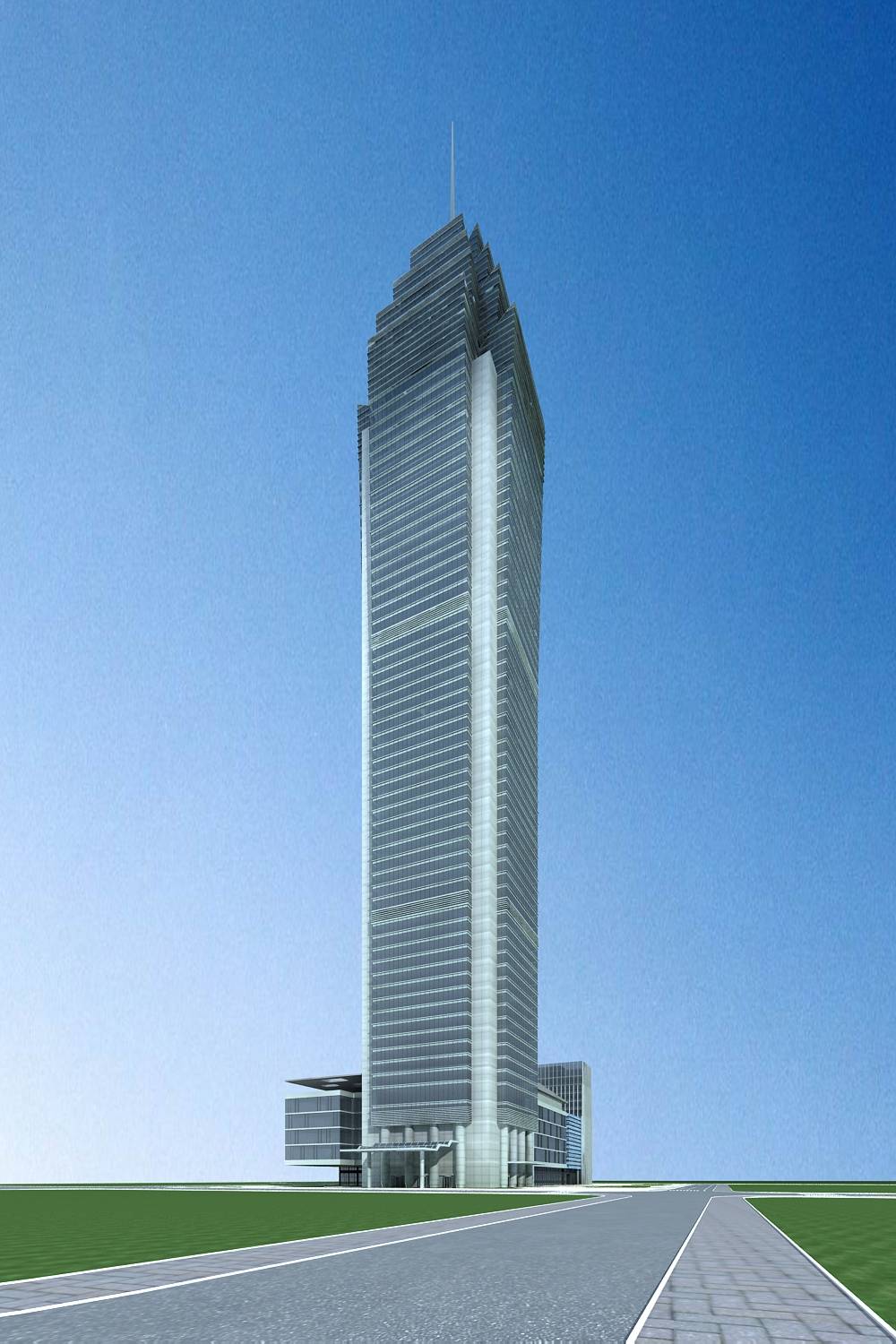 现代超高层综合办公楼