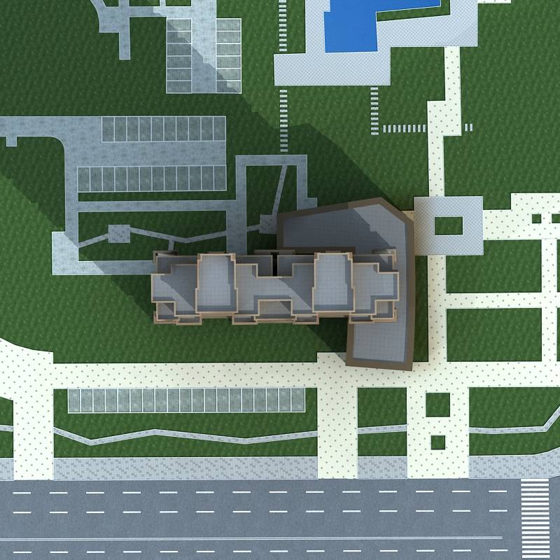简欧风格高层商业住宅楼