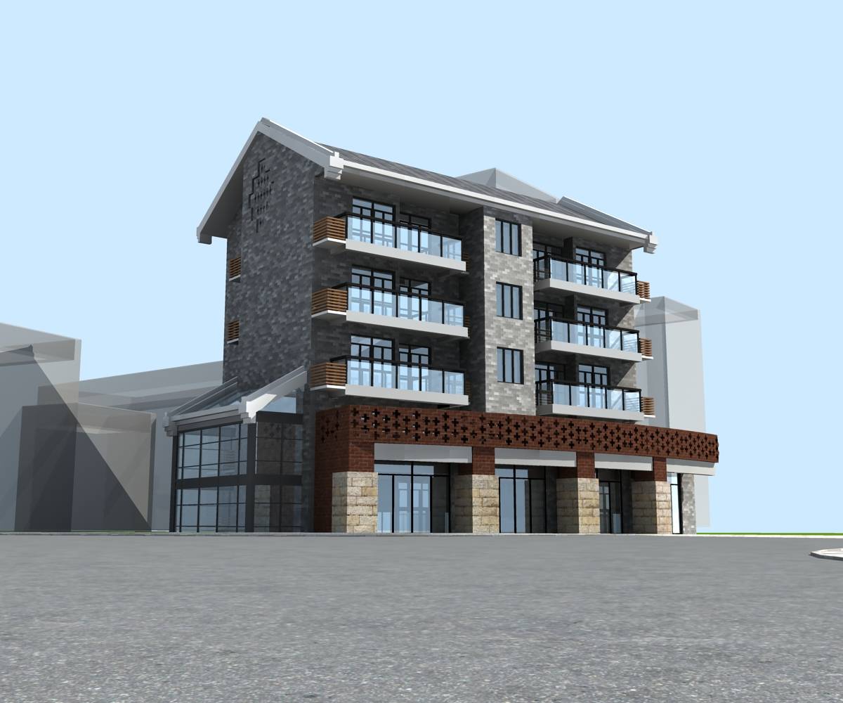 中式多层商业住宅楼