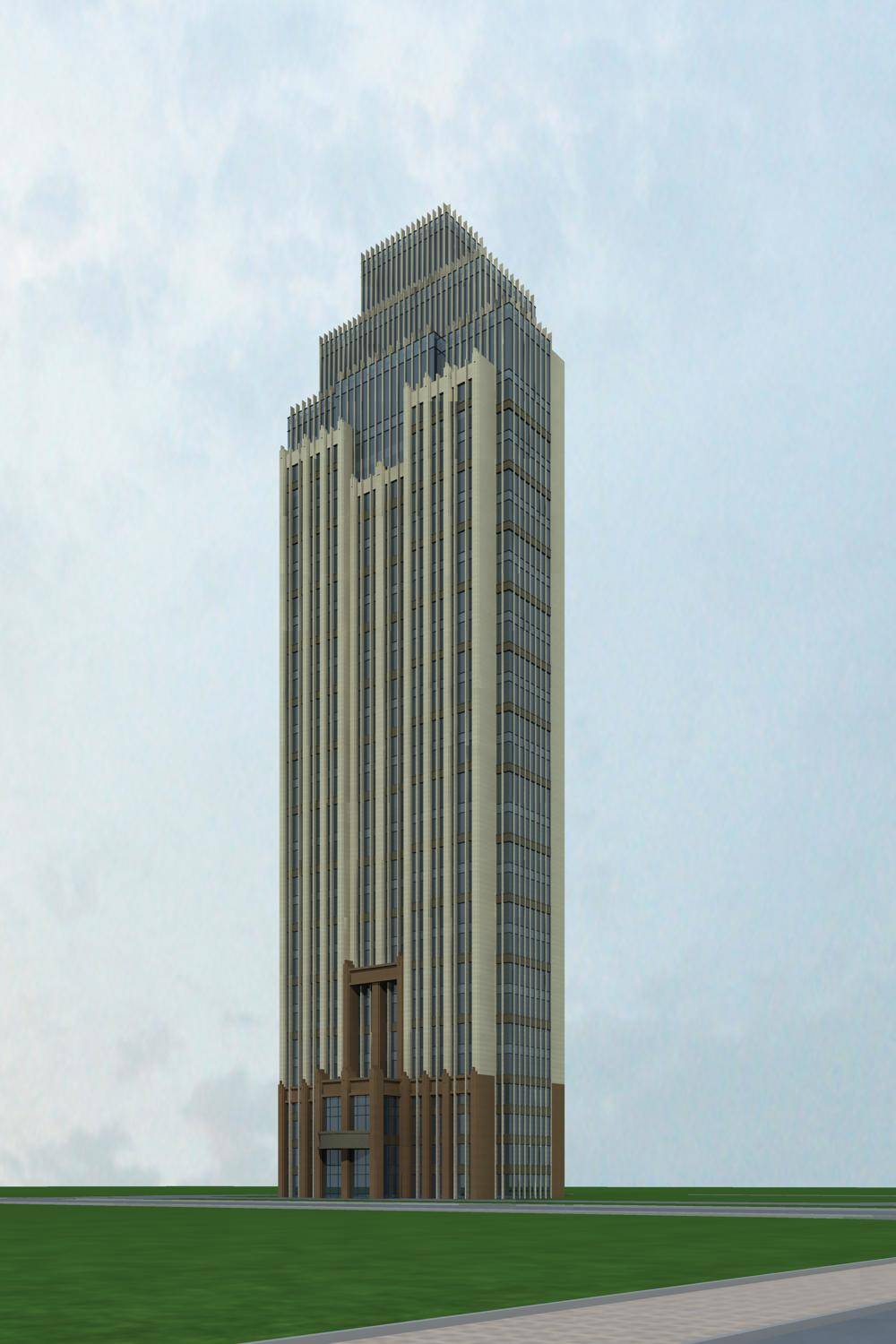 新古典风格高层办公楼