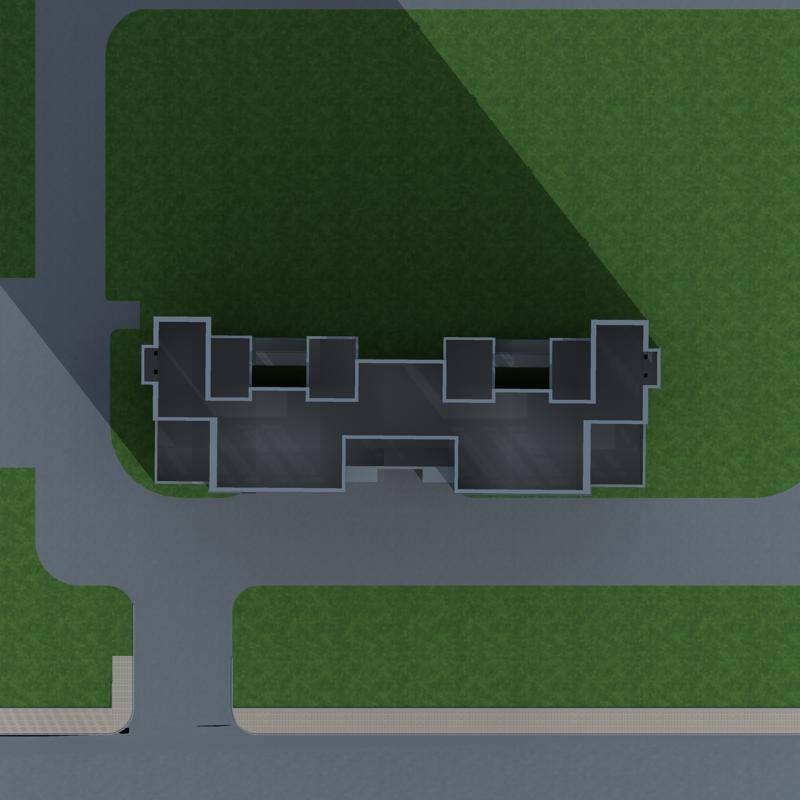 现代高层住宅楼