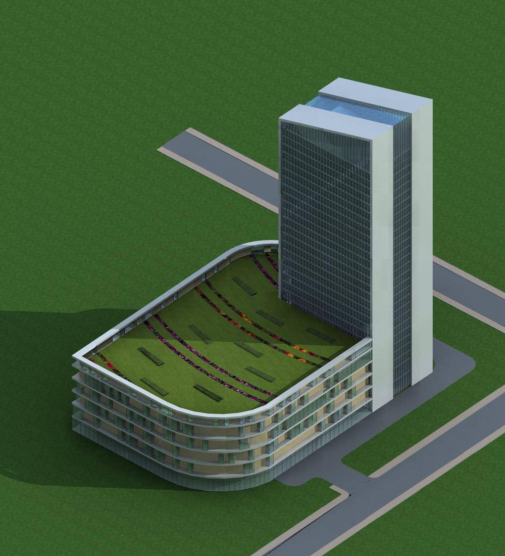 现代高层商业办公楼
