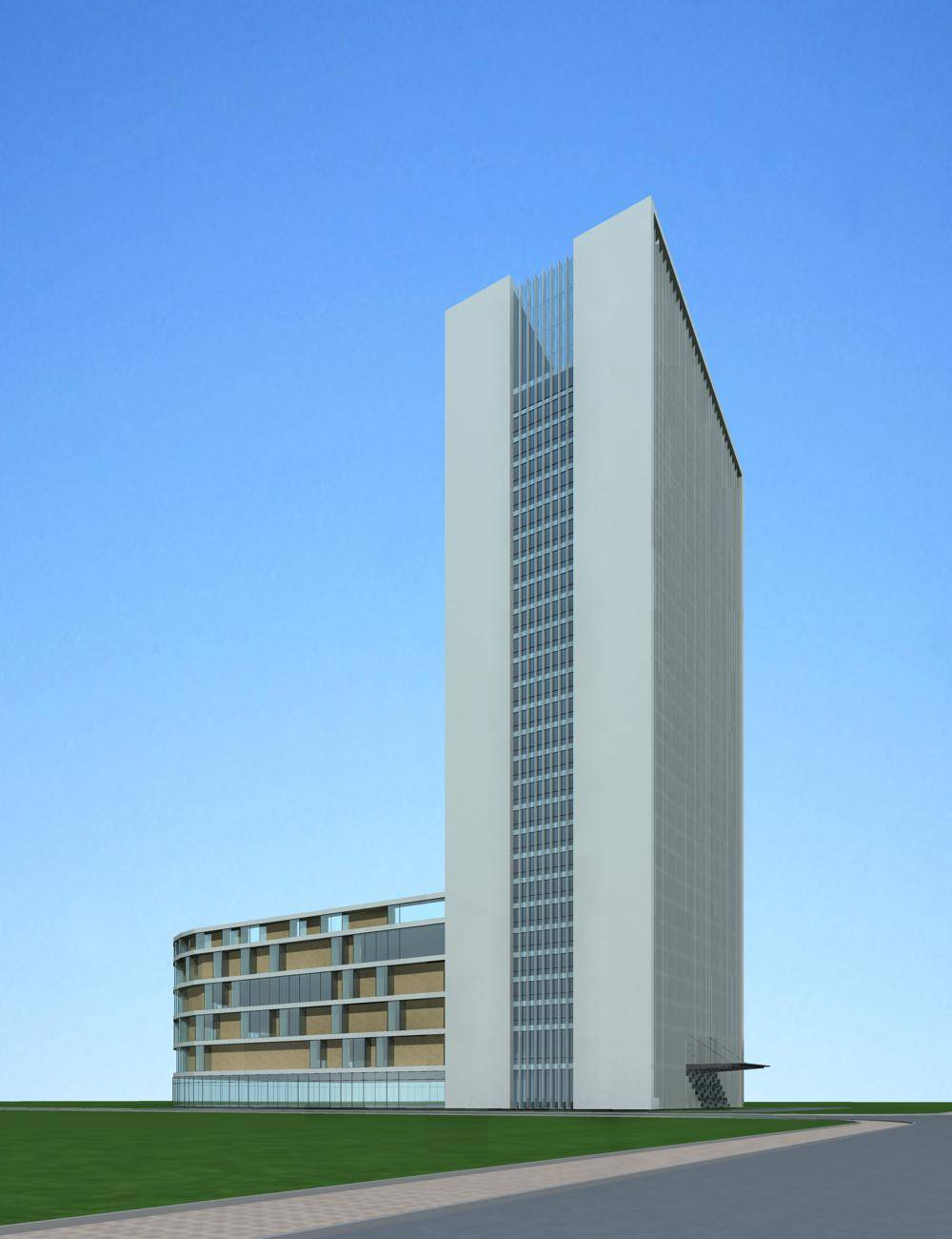 现代高层商业办公楼