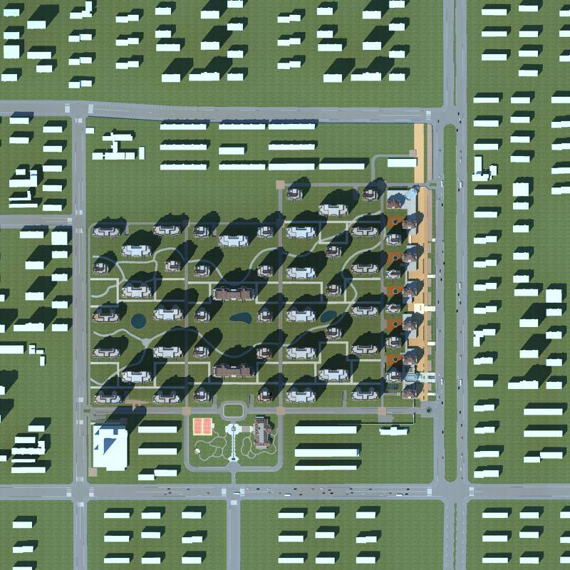 简欧风格商业住宅小区
