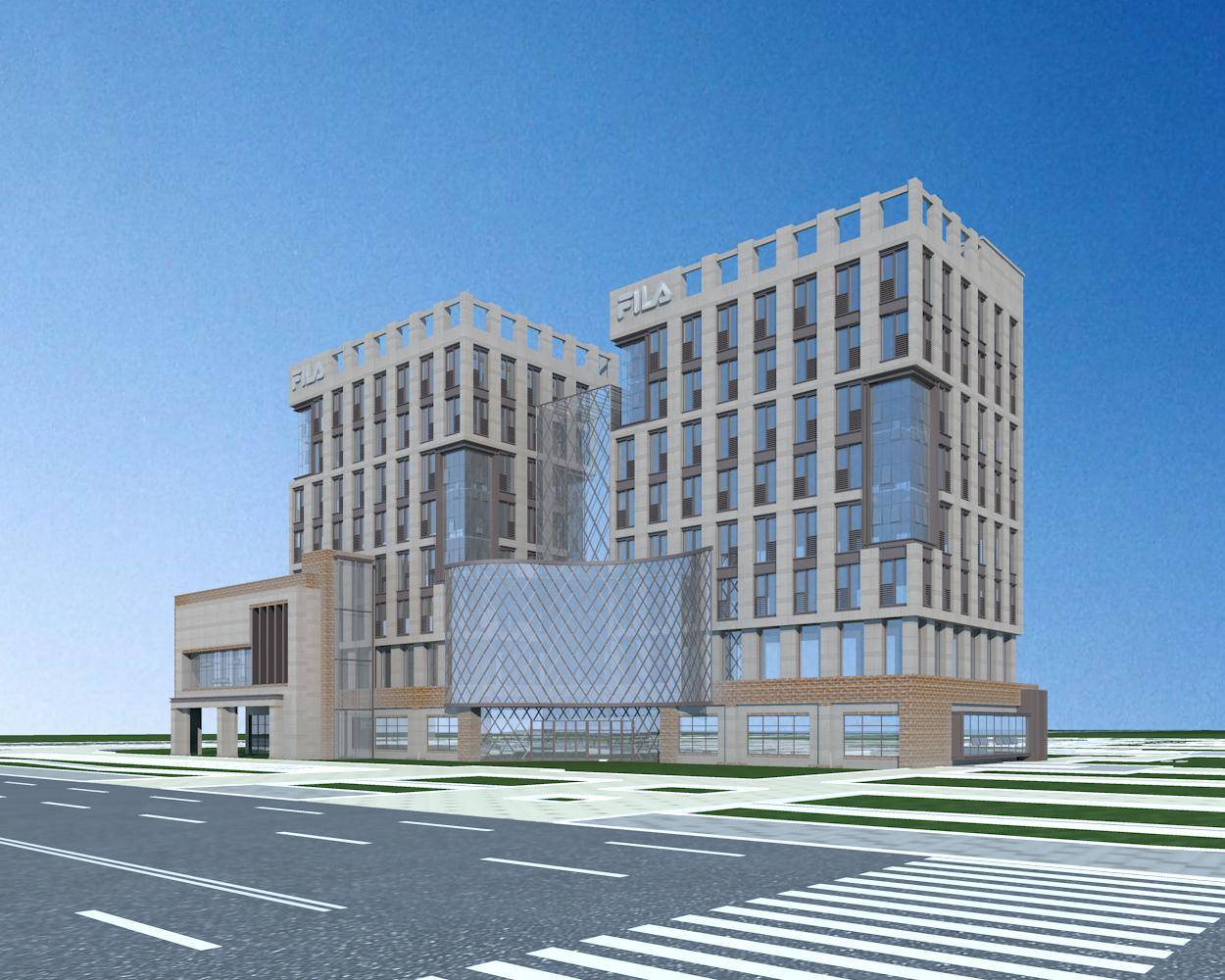 现代高层商业办公楼