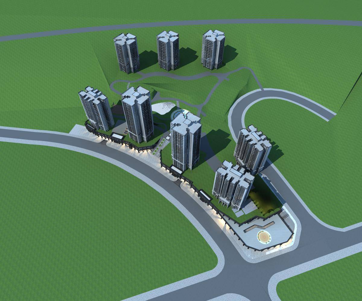 现代商业住宅小区