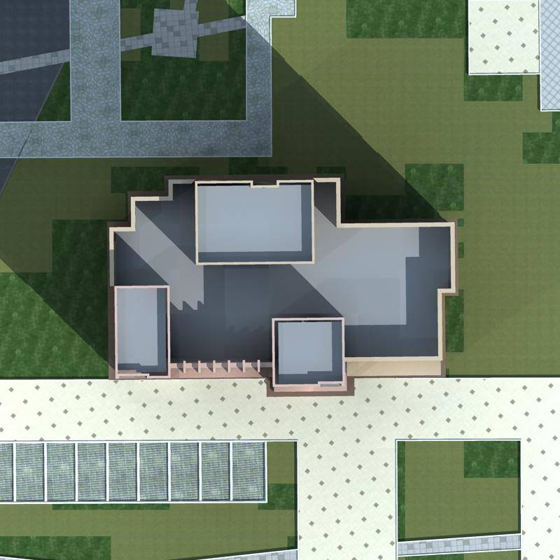 现代高层住宅楼