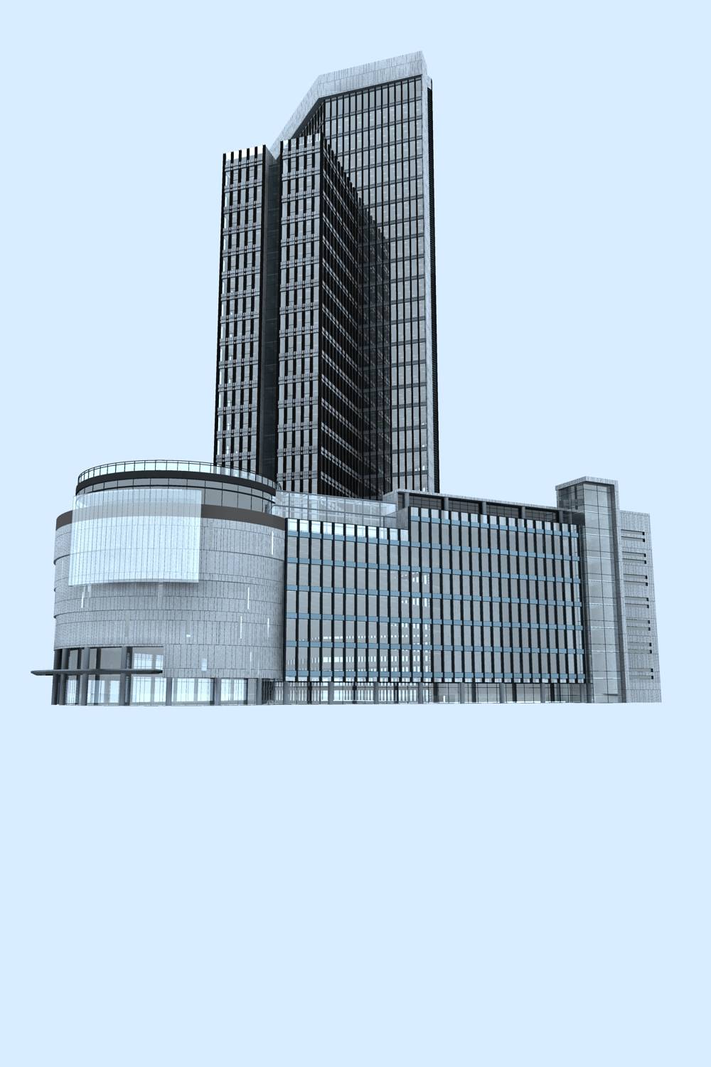 现代高层商业办公楼