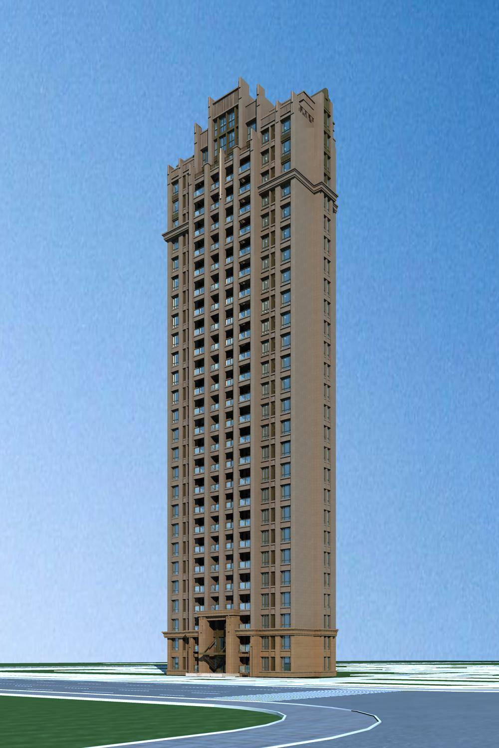 新古典风格高层住宅楼