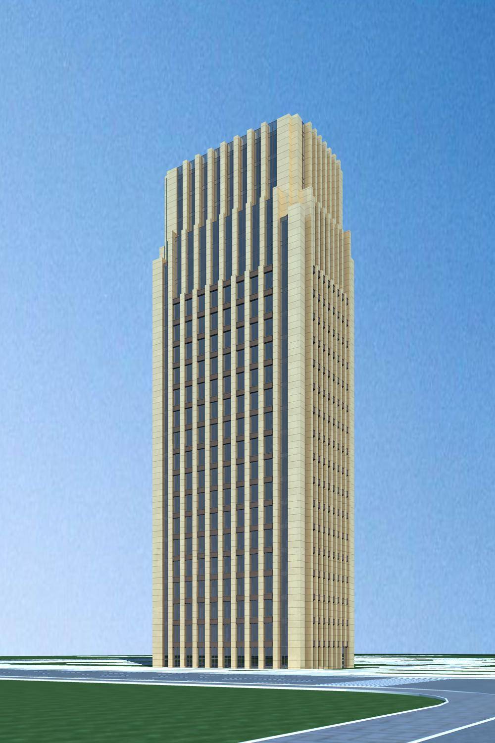 新古典风格高层办公楼