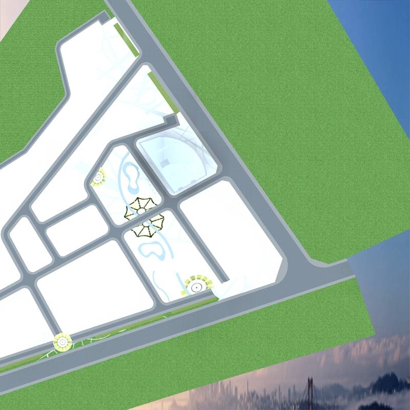 现代高层商业办公楼