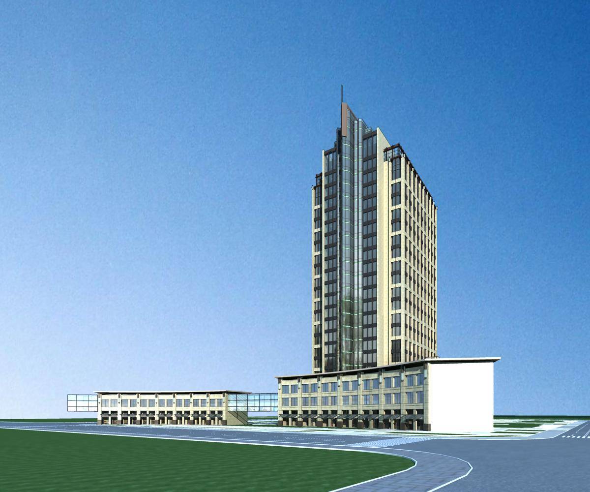 现代高层商业办公楼
