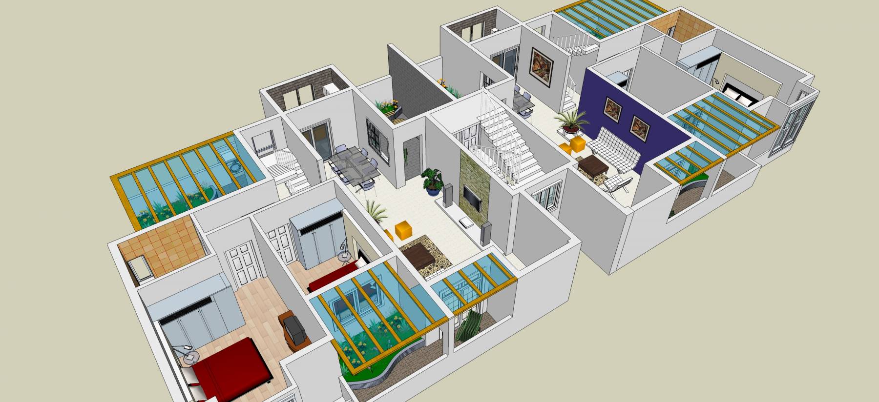 住宅室内模型