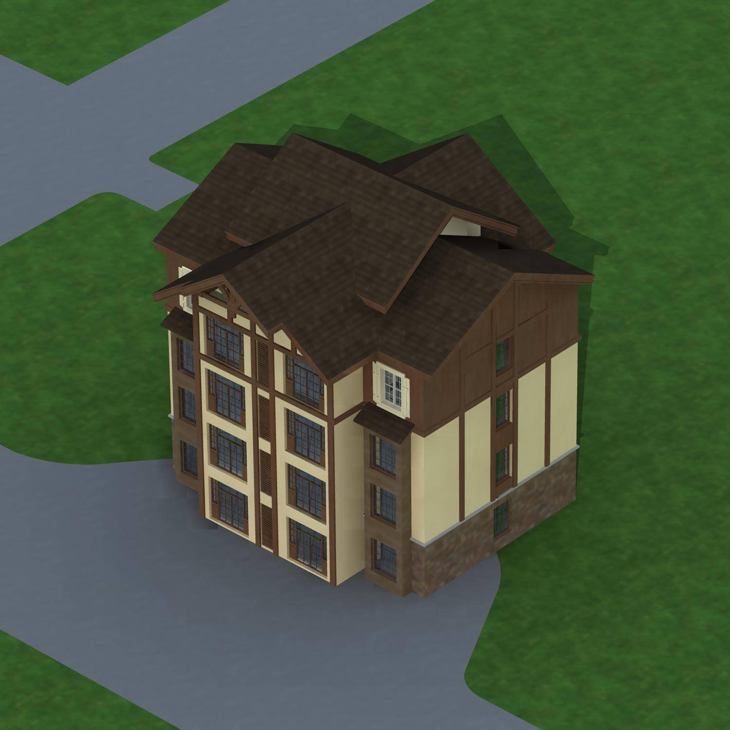 仿古多层住宅楼