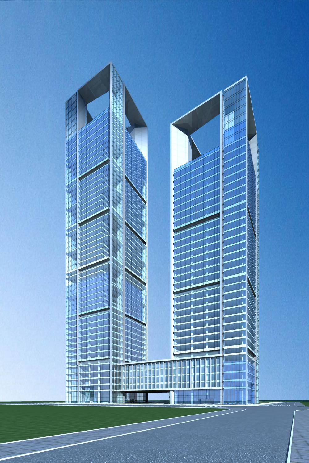 现代超高层办公大楼