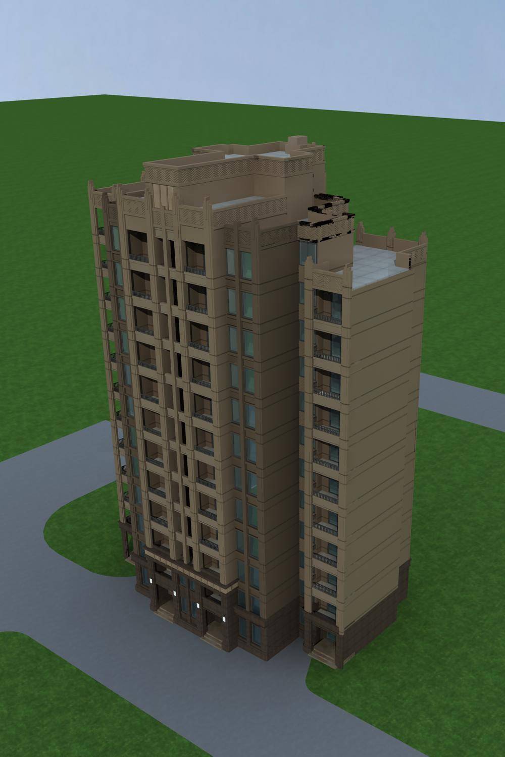 新古典风格高层住宅楼