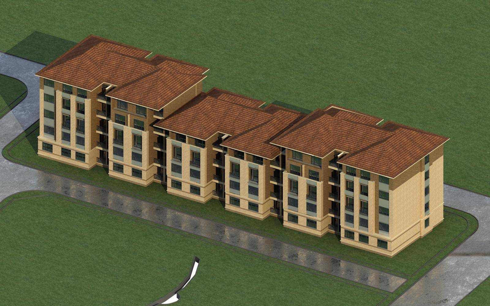 简欧风格多层住宅楼