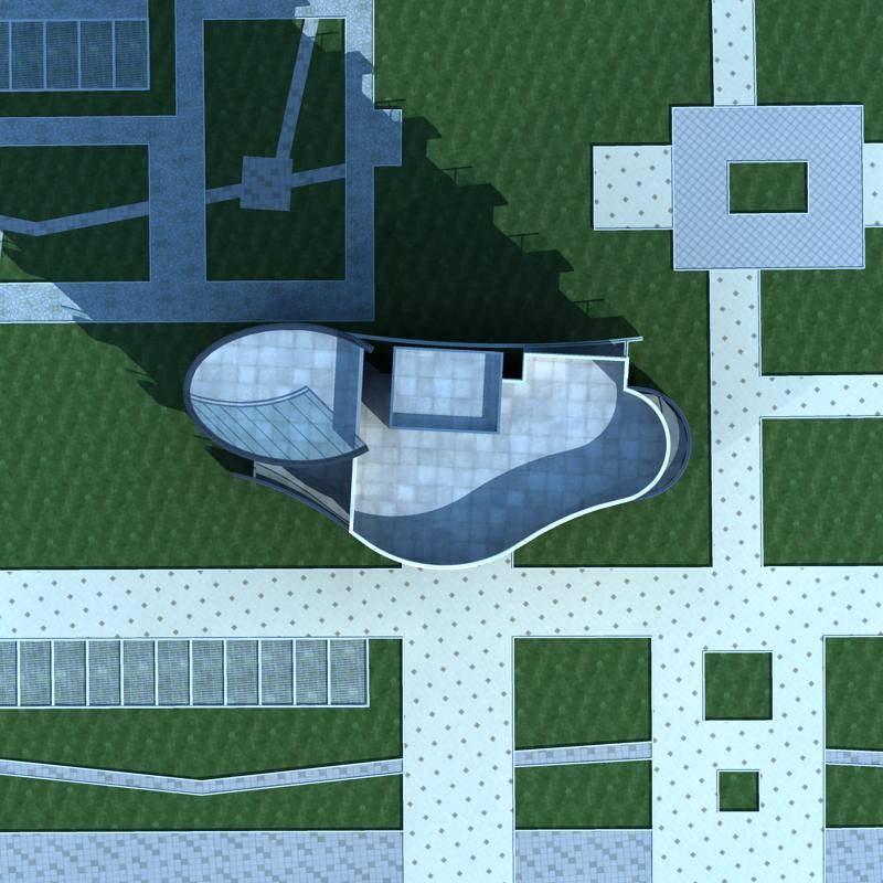 现代高层住宅楼