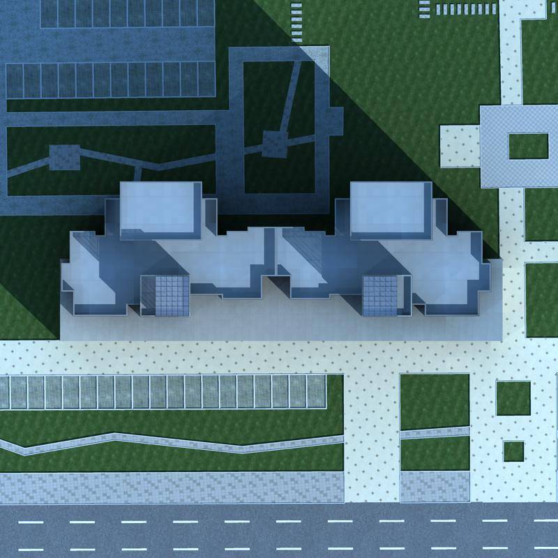 现代高层商业住宅楼