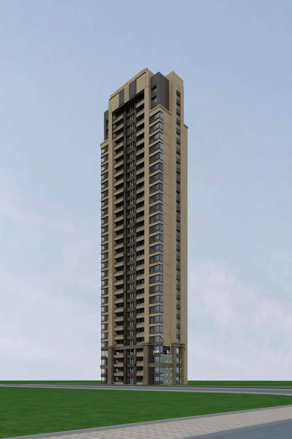 简欧风格高层住宅楼