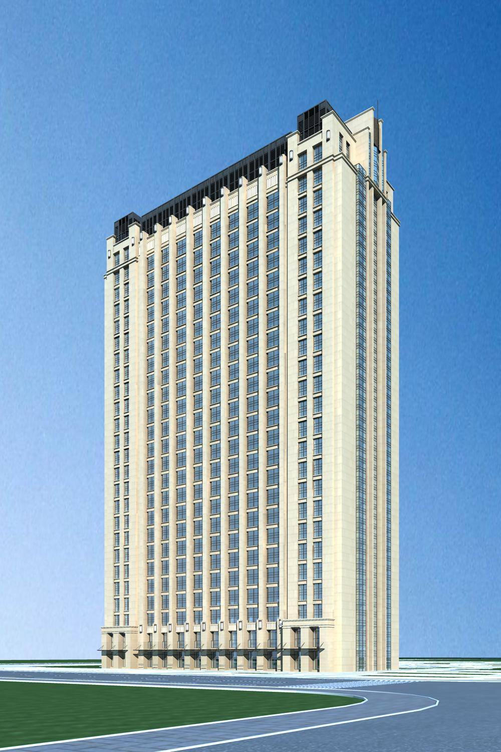 新古典风格高层住宅楼