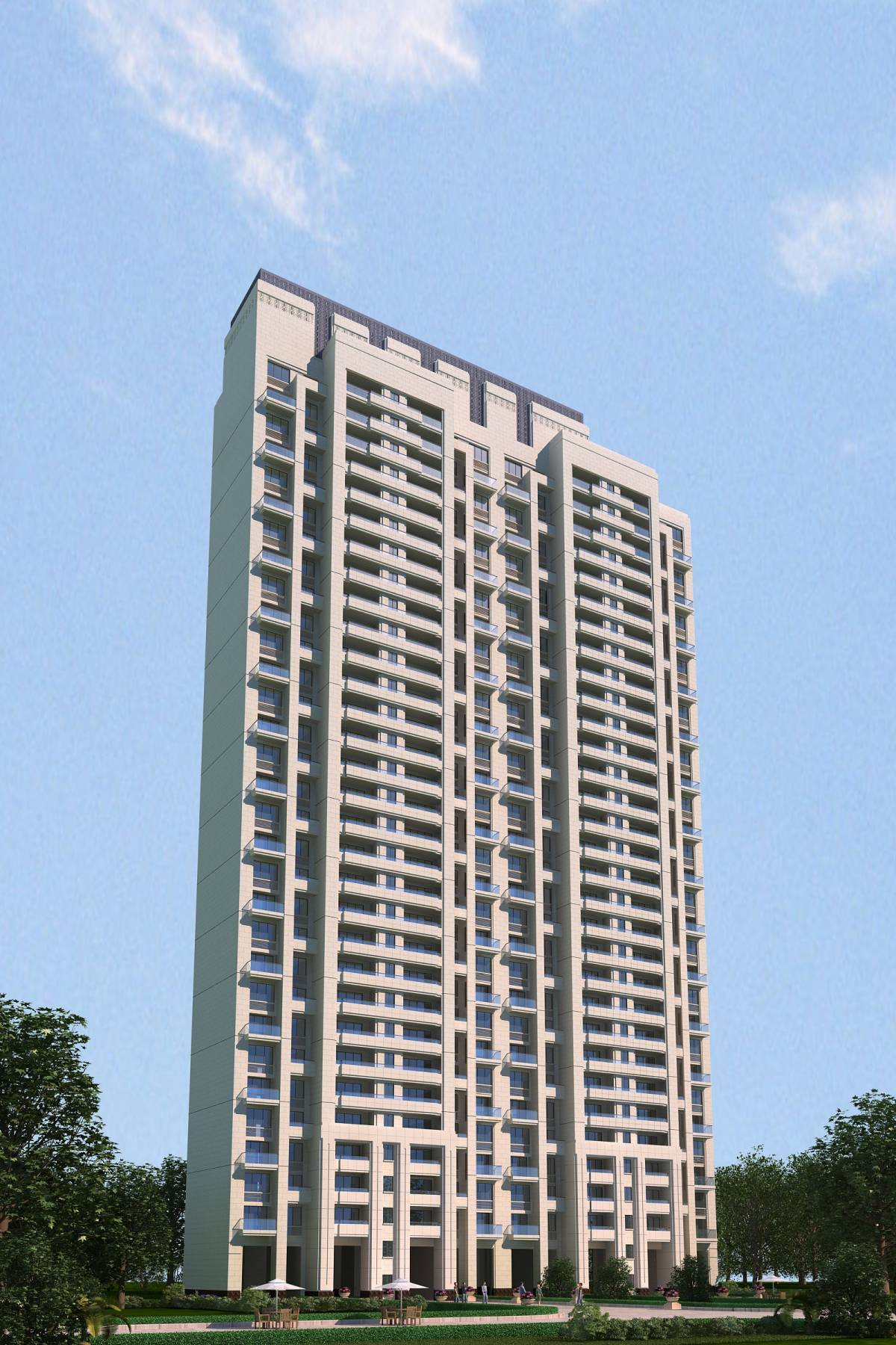 新古典风格高层住宅楼