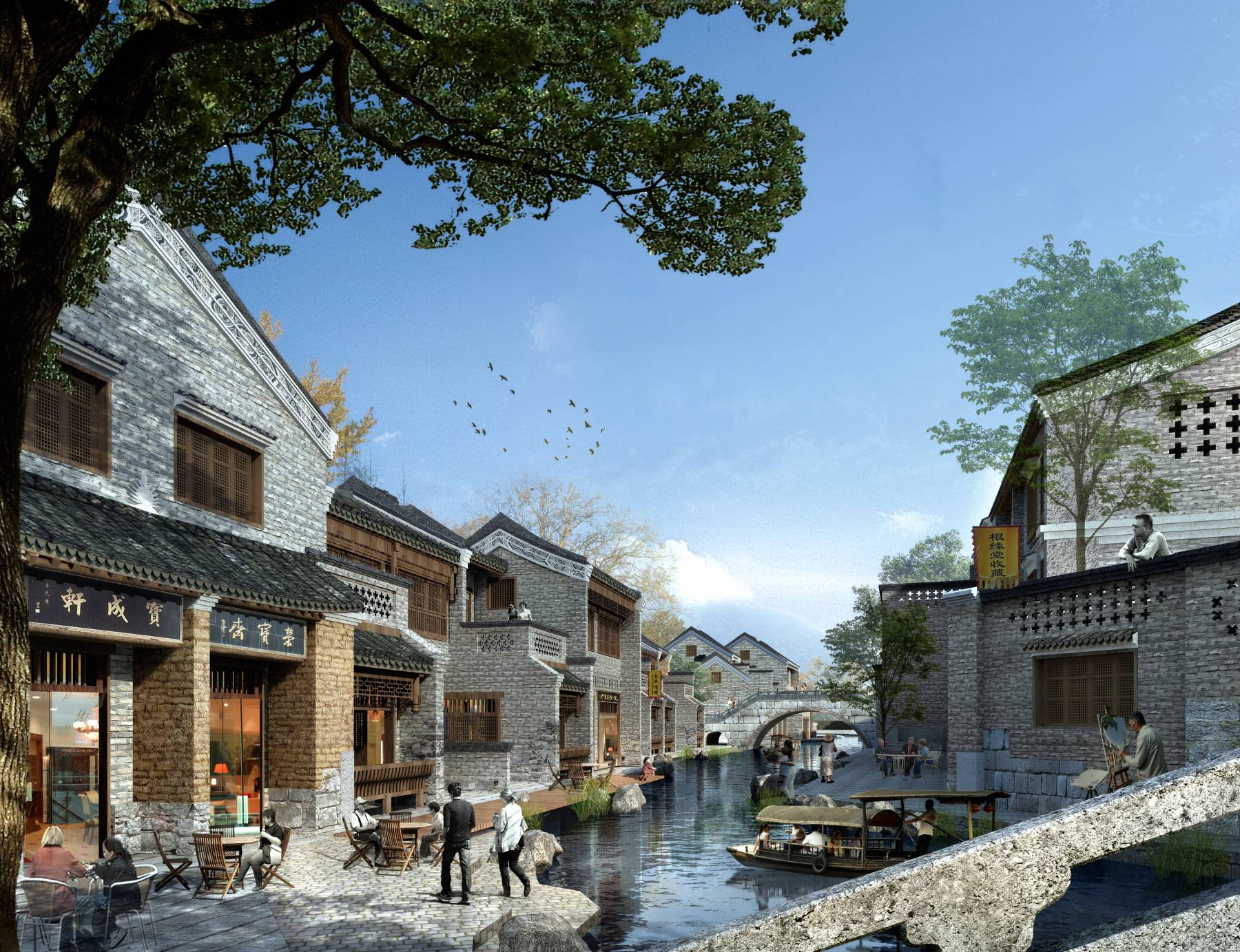 贵州镇远古镇改造项目-建筑可视化-效果图-北京阿尔法视觉科技有限公司