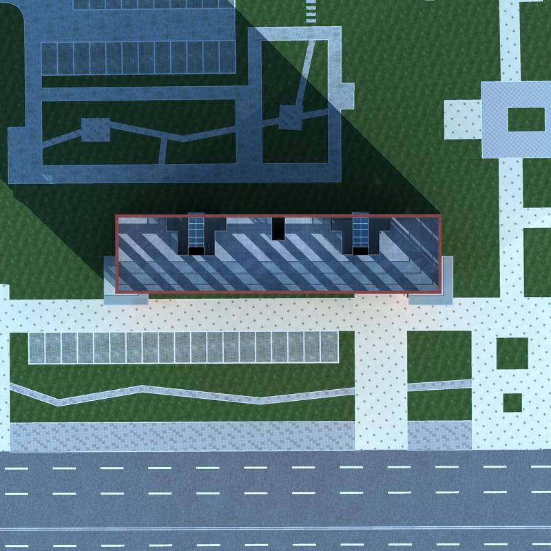 现代高层住宅楼