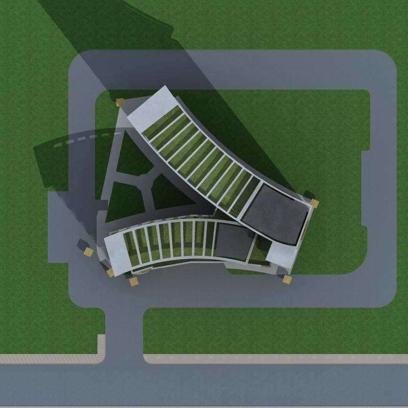 现代高层住宅楼