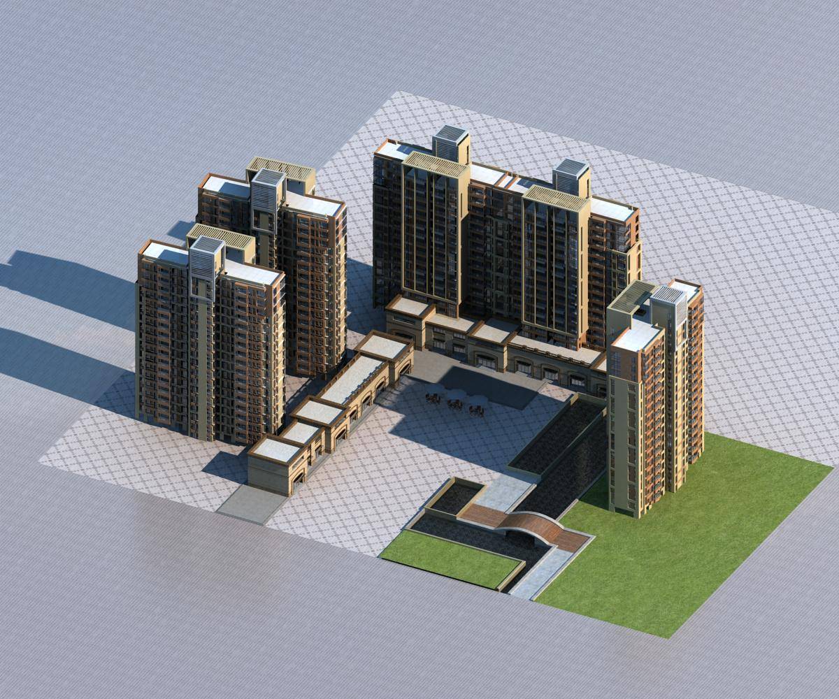 现代商业住宅小区