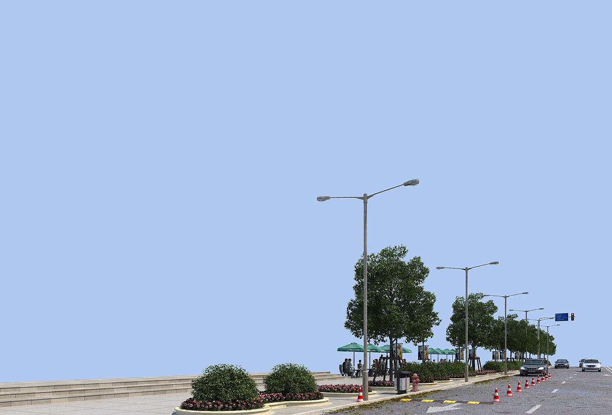 商业景观场景