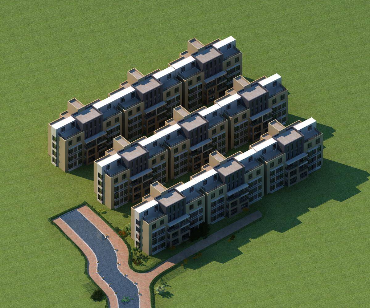现代多层住宅小区