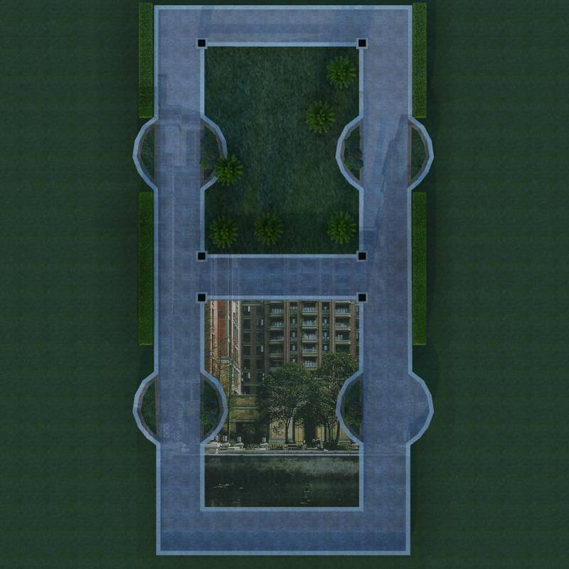 小区景观场景