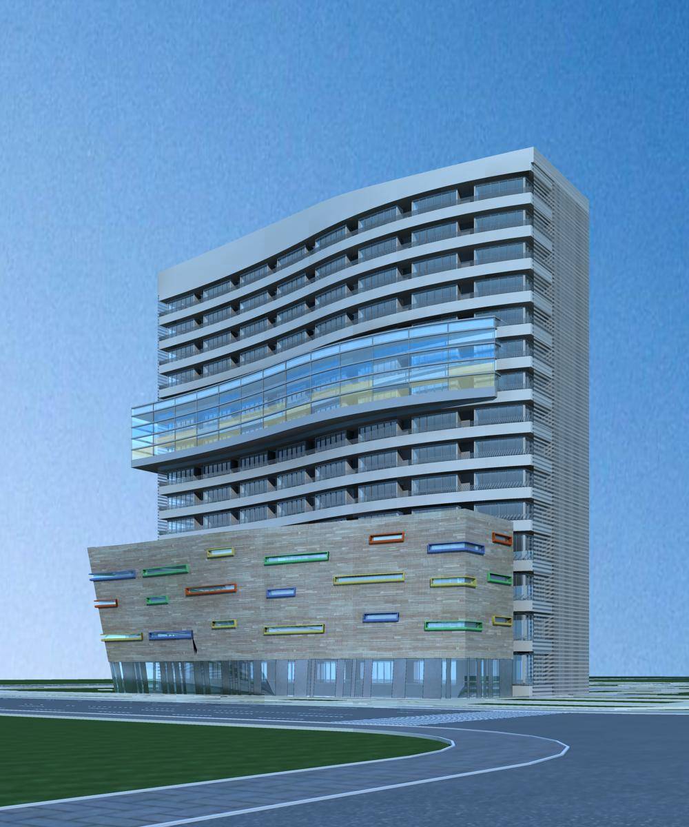 现代高层商业办公楼