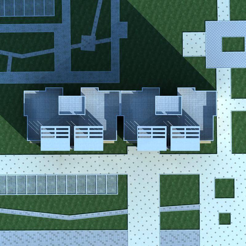 现代高层住宅楼