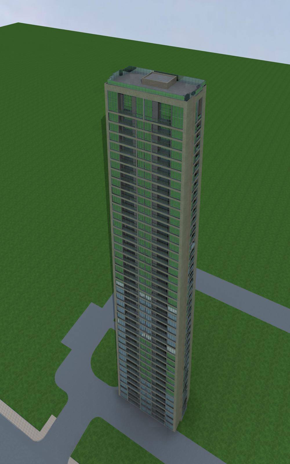 现代超高层住宅楼