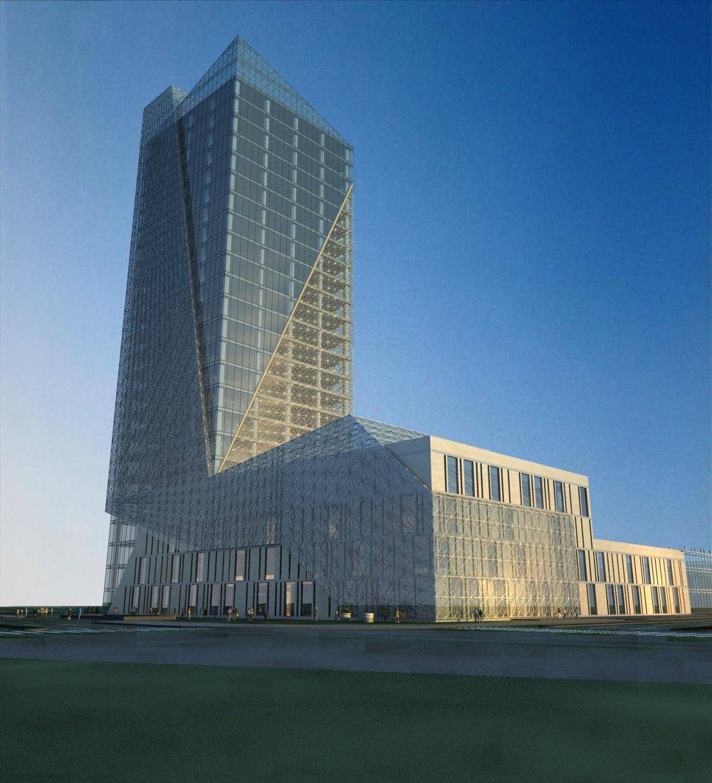 现代高层商业办公楼