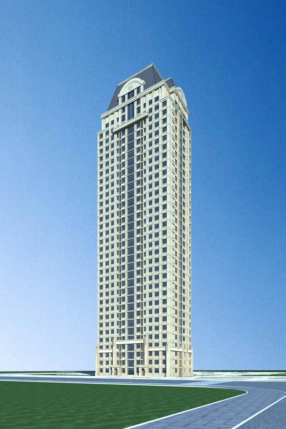 欧式高层住宅楼