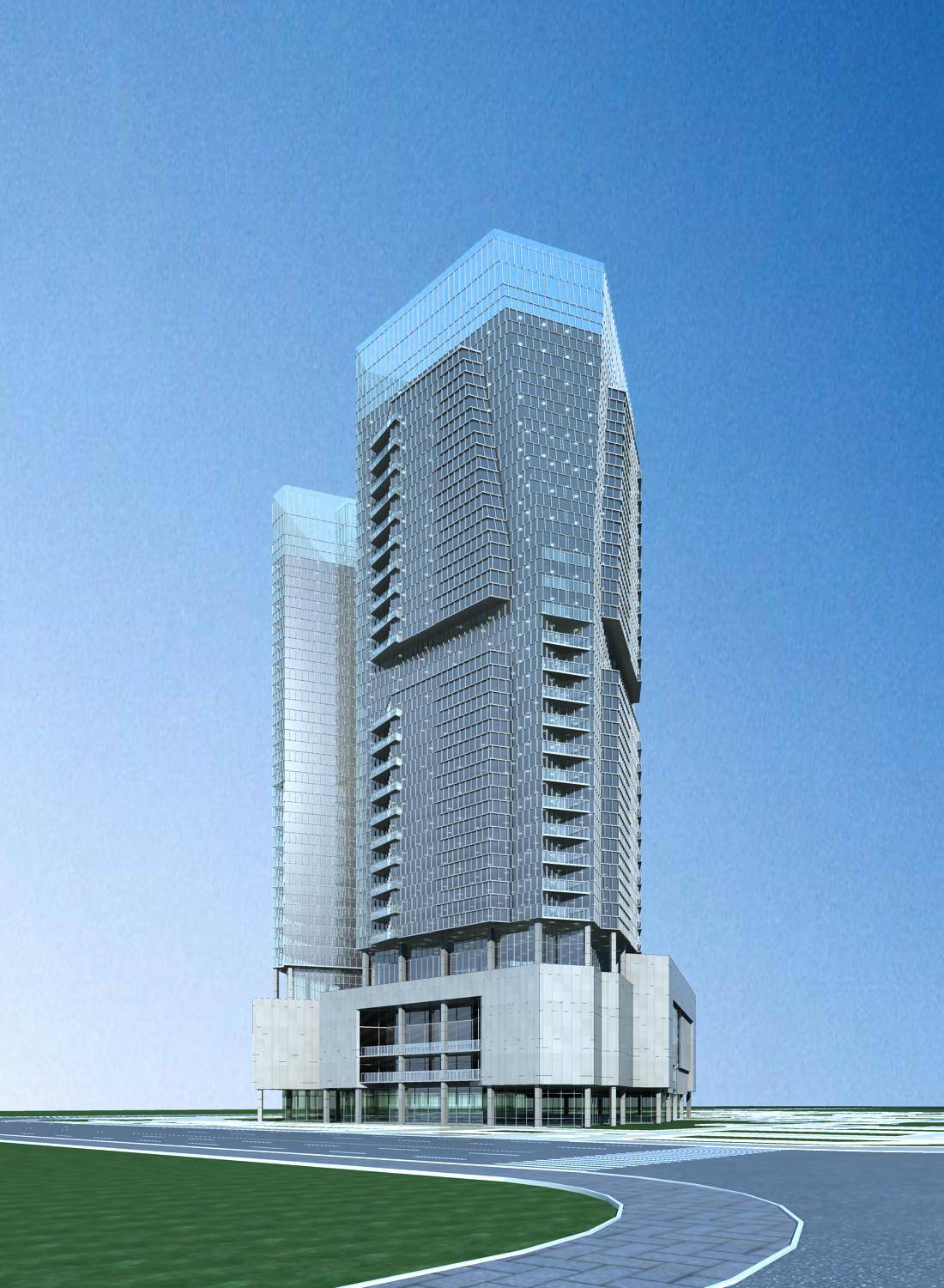 现代高层商业办公楼
