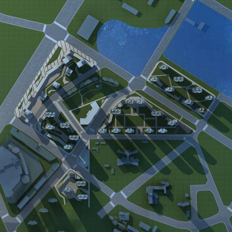 现代综合住宅小区