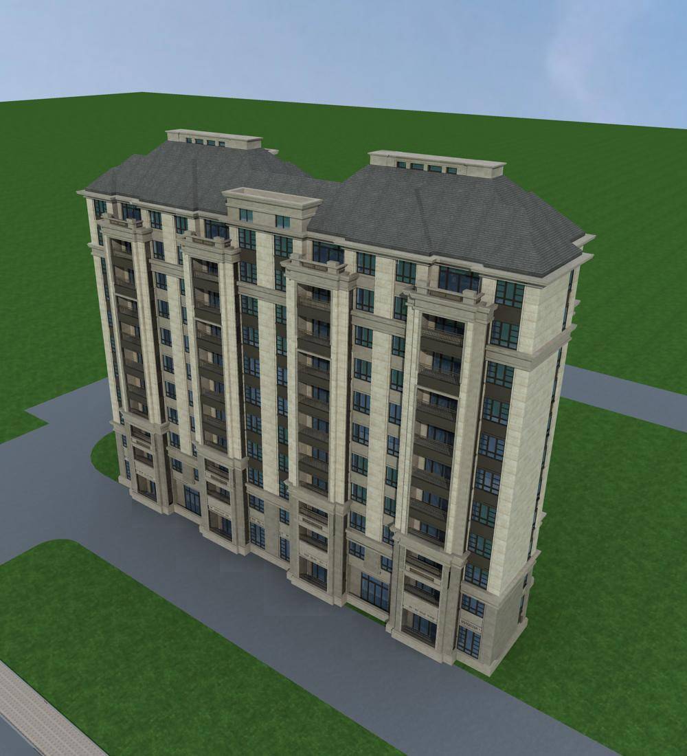欧式高层住宅楼