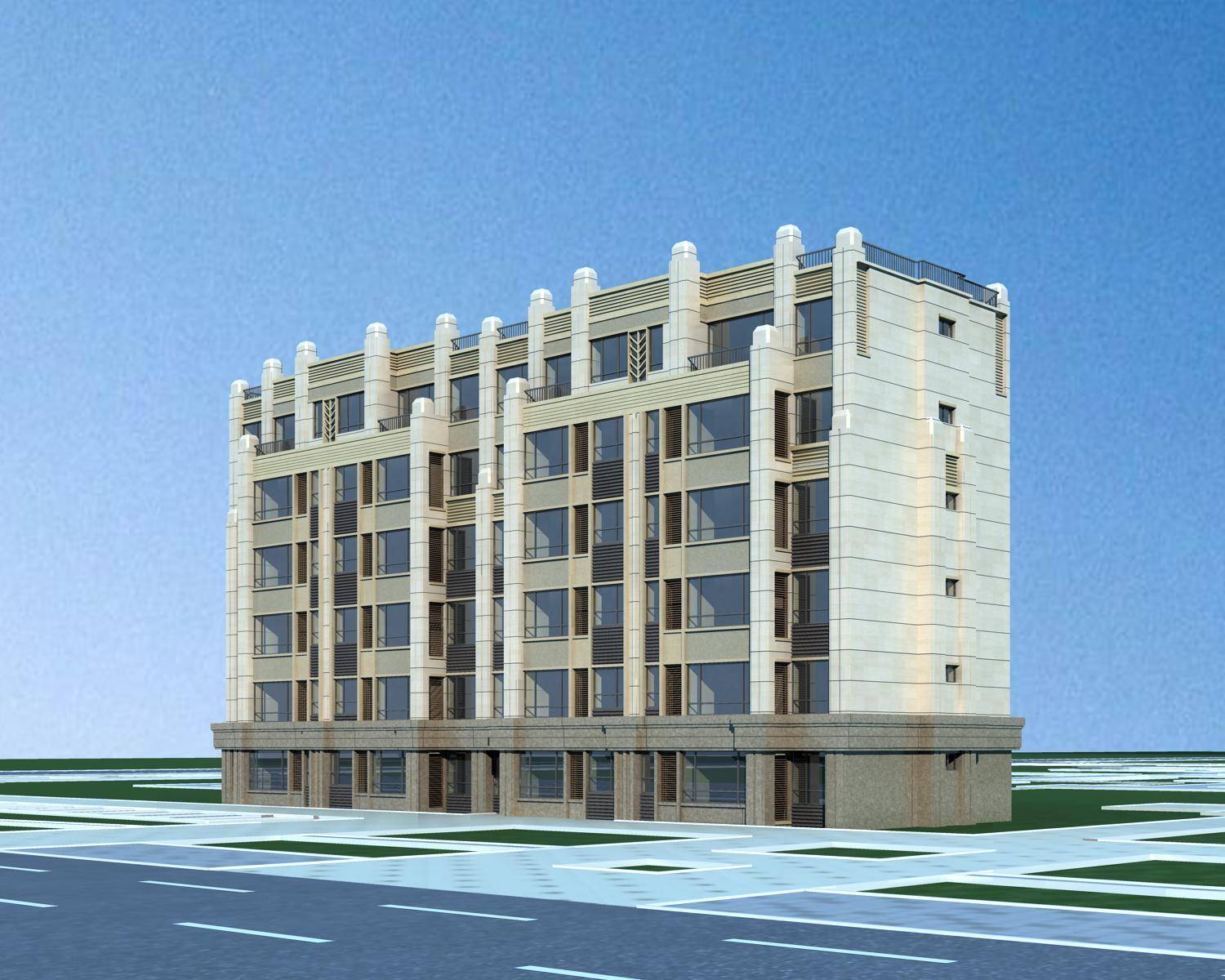简欧风格多层住宅楼