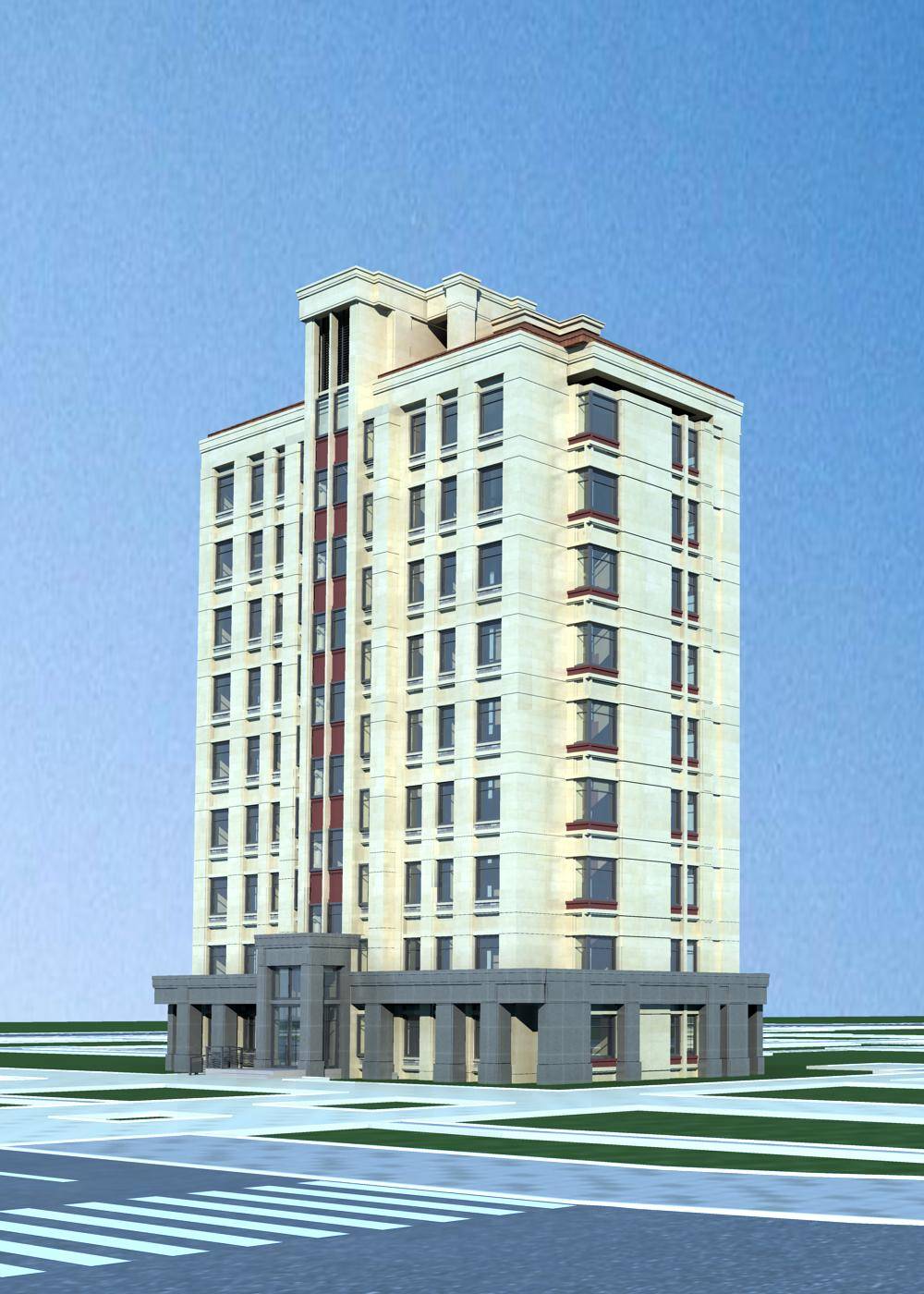 简欧风格小高层住宅楼