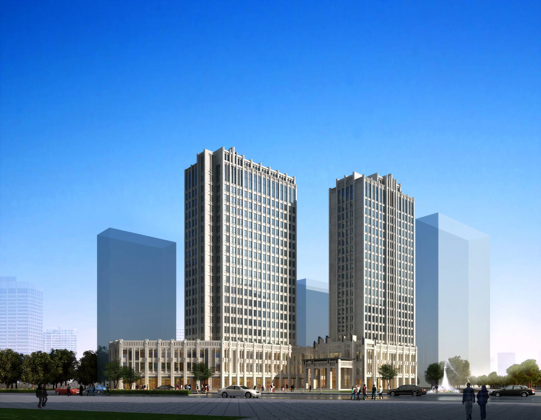 新古典风格商业住宅楼