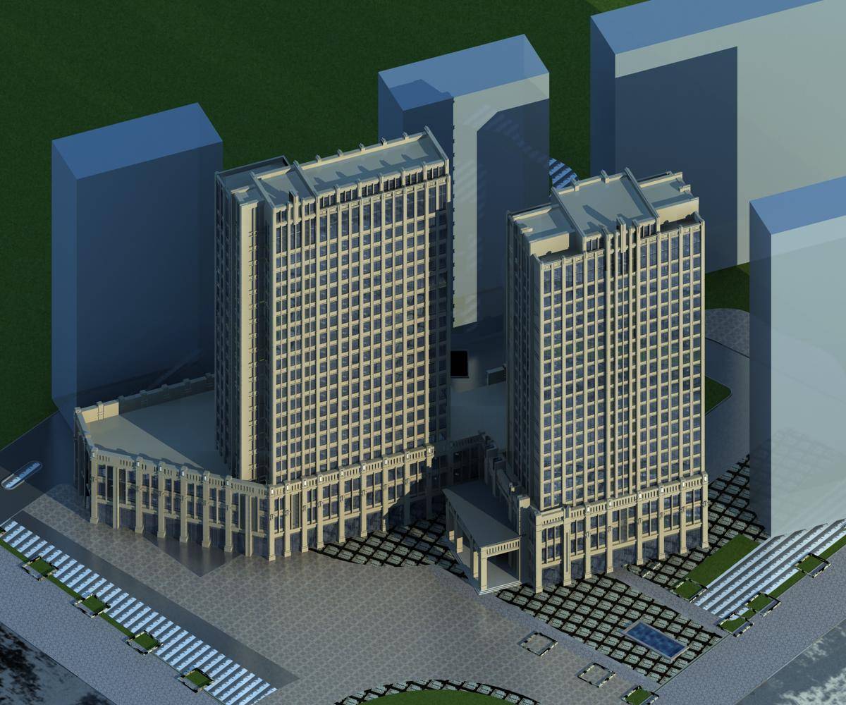 新古典风格商业住宅楼