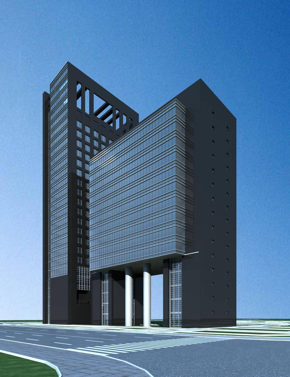 现代高层办公楼
